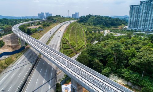 1LONG SPAN CROSSING ACROSS CROSSING MEX HIGHWAY